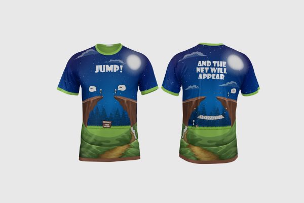 Blue Night JUMP! T-Shirt - Image 3